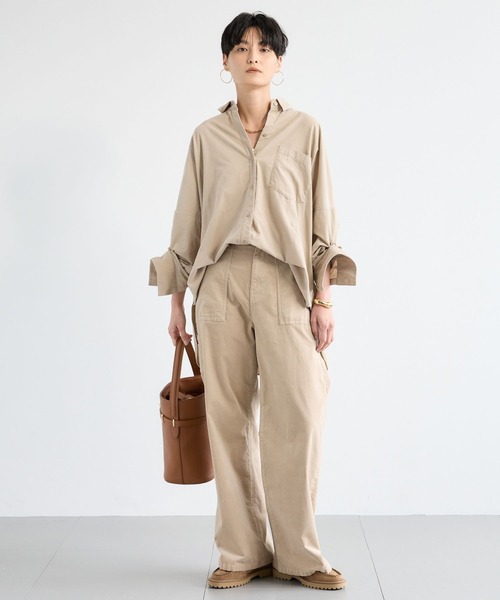 BARNYARDSTORM（バンヤードストーム）の「BARNYARDSTORM / コーデュロイペインターパンツ / マシンウォッシャブル（チノパンツ・レディース・ブラウン/ベージュ・S/M）」の5枚目の写真