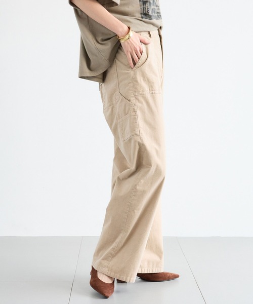 BARNYARDSTORM（バンヤードストーム）の「BARNYARDSTORM / コーデュロイペインターパンツ / マシンウォッシャブル（チノパンツ・レディース・ブラウン/ベージュ・S/M）」の9枚目の写真