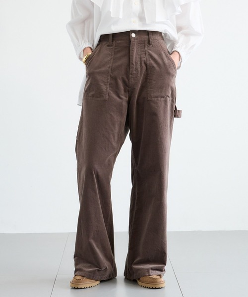BARNYARDSTORM（バンヤードストーム）の「BARNYARDSTORM / コーデュロイペインターパンツ / マシンウォッシャブル（チノパンツ・レディース・ブラウン/ベージュ・S/M）」の15枚目の写真