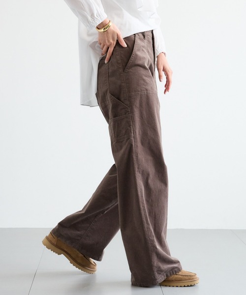 BARNYARDSTORM（バンヤードストーム）の「BARNYARDSTORM / コーデュロイペインターパンツ / マシンウォッシャブル（チノパンツ・レディース・ブラウン/ベージュ・S/M）」の17枚目の写真