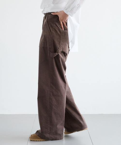 BARNYARDSTORM（バンヤードストーム）の「BARNYARDSTORM / コーデュロイペインターパンツ / マシンウォッシャブル（チノパンツ・レディース・ブラウン/ベージュ・S/M）」の18枚目の写真