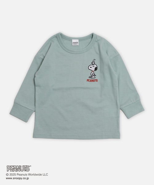 PEANUTS(ピーナッツ)の「〈ピーナッツ〉長袖Tシャツ(Tシャツ/カットソー・キッズ・ネイビー/ミント/ブラック/スモークピンク・110cm/100cm/120cm/130cm/140cm/150cm/160cm)」の5枚目の写真