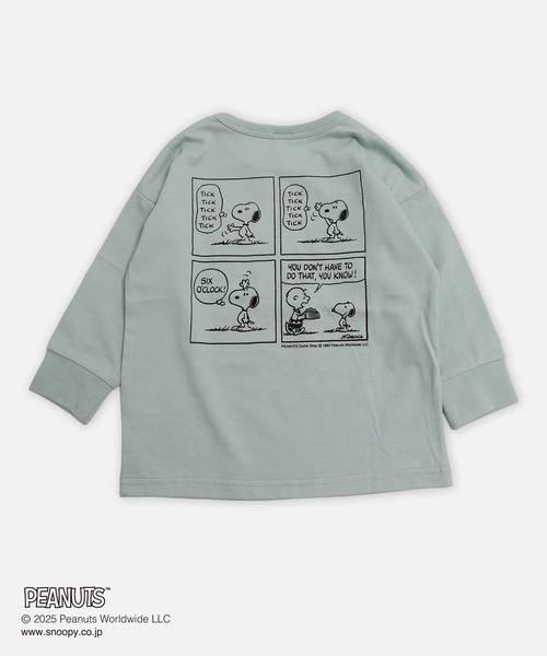 PEANUTS(ピーナッツ)の「〈ピーナッツ〉長袖Tシャツ(Tシャツ/カットソー・キッズ・ネイビー/ミント/ブラック/スモークピンク・110cm/100cm/120cm/130cm/140cm/150cm/160cm)」の6枚目の写真