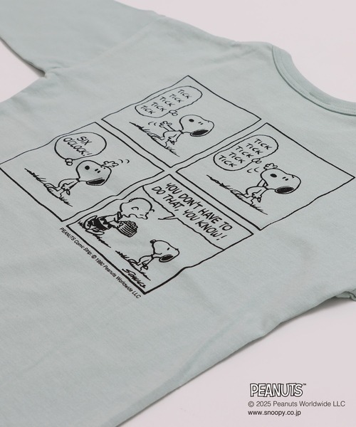 PEANUTS(ピーナッツ)の「〈ピーナッツ〉長袖Tシャツ(Tシャツ/カットソー・キッズ・ネイビー/ミント/ブラック/スモークピンク・110cm/100cm/120cm/130cm/140cm/150cm/160cm)」の15枚目の写真