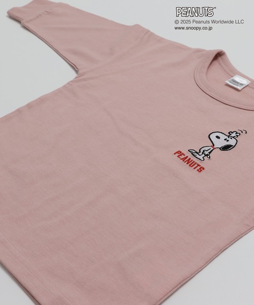 PEANUTS(ピーナッツ)の「〈ピーナッツ〉長袖Tシャツ(Tシャツ/カットソー・キッズ・ネイビー/ミント/ブラック/スモークピンク・110cm/100cm/120cm/130cm/140cm/150cm/160cm)」の16枚目の写真