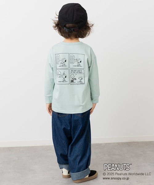 PEANUTS(ピーナッツ)の「〈ピーナッツ〉長袖Tシャツ(Tシャツ/カットソー・キッズ・ネイビー/ミント/ブラック/スモークピンク・110cm/100cm/120cm/130cm/140cm/150cm/160cm)」の21枚目の写真