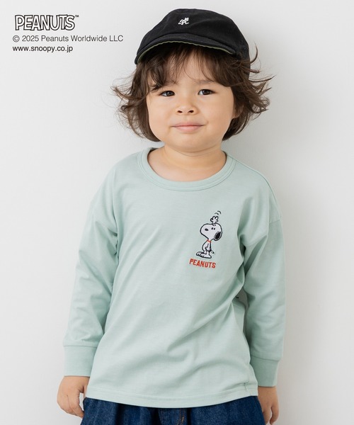 PEANUTS(ピーナッツ)の「〈ピーナッツ〉長袖Tシャツ(Tシャツ/カットソー・キッズ・ネイビー/ミント/ブラック/スモークピンク・110cm/100cm/120cm/130cm/140cm/150cm/160cm)」の22枚目の写真