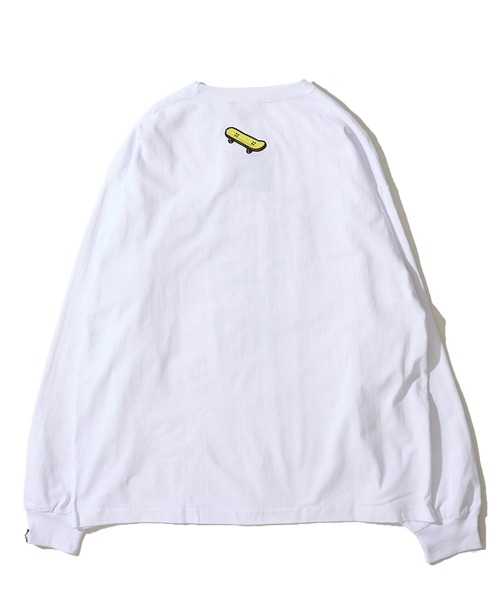 VISION STREET WEAR（ヴィジョンストリートウェア）の「【VISION STREET WEAR】オリジナルグラフィック スケーター エイリアン フロントプリント ロングスリーブTシャツ（Tシャツ/カットソー・レディース・ホワイト/ライトグレー/ブラック・MEDIUM/LARGE/X-LARGE）」の5枚目の写真