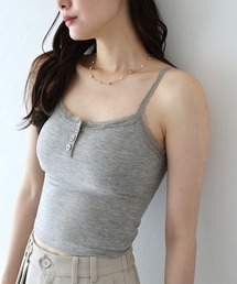 BLUEEAST | カップ付きレースストラップキャミソール(キャミソール)