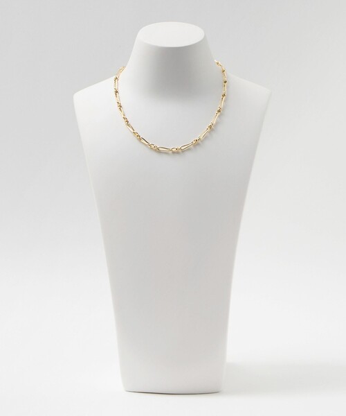 green label relaxing(グリーンレーベルリラクシング)の「ツイストデザイン チェーンネックレス(ネックレス・レディース・ゴールド/シルバー・FREE)」の9枚目の写真