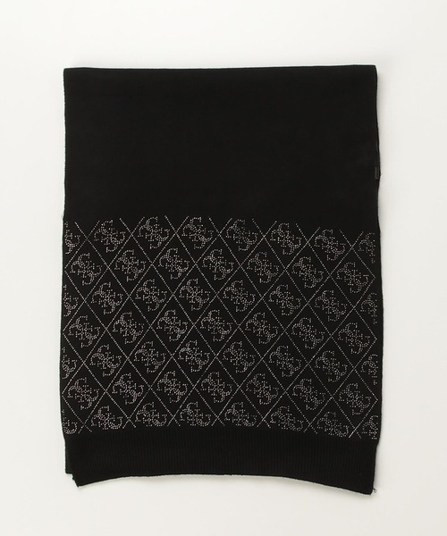 Guess(ゲス)の「NORA 4G Rhinestones Scarf Sweater マフラー(マフラー・レディース・ダークブルー/ブラック・ONE SIZE)」の5枚目の写真
