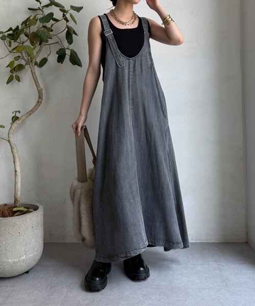 ✨人気✨ DOUDOU ドゥドゥ テンセル デニム ジャンスカ ブルー DOUDOU ドゥドゥ テンセル デニム ジャンスカ ブルー 38 Mサイズ 新色