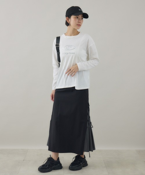 Paradise Picnic（パラダイスピクニック）の「33℃ メタリックロゴTシャツ（Tシャツ/カットソー・レディース・ホワイト/ブラック/グリーン・FREE）」の17枚目の写真