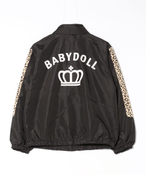 BABYDOLL(ベビードール)の「親子お揃い アニマル切替 ウインドブレーカー 0762A(ナイロンジャケット・レディース・ブラック・S/M/L/XL)」の2枚目の写真