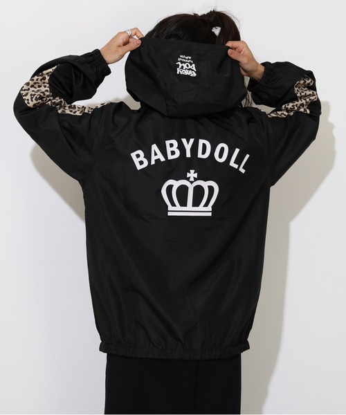 BABYDOLL(ベビードール)の「親子お揃い アニマル切替 ウインドブレーカー 0762A(ナイロンジャケット・レディース・ブラック・S/M/L/XL)」の11枚目の写真