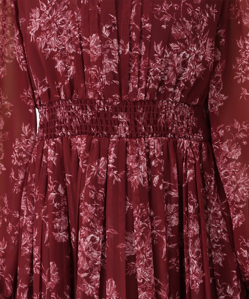 MISCH MASCH（ミッシュマッシュ）の「フラワージュイプリーツワンピース（ワンピース・レディース・ブラウン/レッド/アイボリー・S/M）」の17枚目の写真