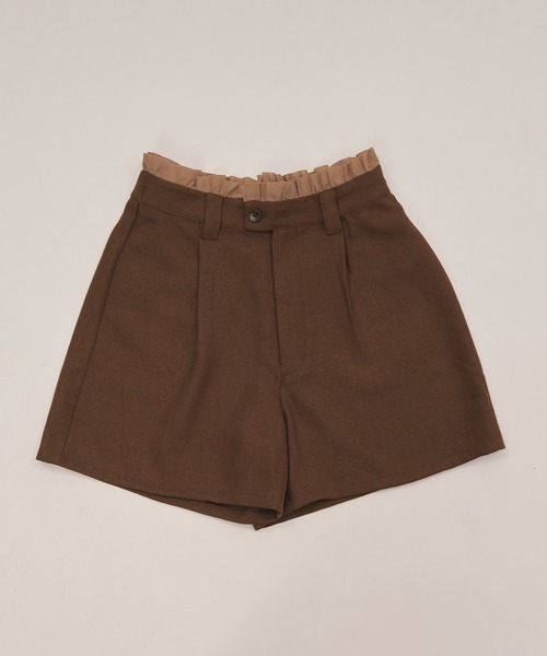 loin nuit ロワンニュイ フリルレイヤードショートパンツ frill layered short pants / フリルレイヤードショートパンツ