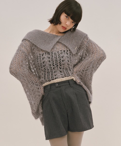 loin nuit(ロワンニュイ)の「frill layered short pants / フリルレイヤードショートパンツ(その他パンツ・レディース・ネイビー/ブラウン/グレー・FREE)」の10枚目の写真
