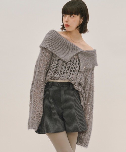 loin nuit(ロワンニュイ)の「frill layered short pants / フリルレイヤードショートパンツ(その他パンツ・レディース・ネイビー/ブラウン/グレー・FREE)」の12枚目の写真