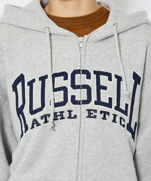 Russell Athletic(ラッセルアスレティック)の「【RUSSELL ATHLETIC/ラッセル アスレチック】フロントロゴスウェットジップフーディー/ユニセックス(パーカー・メンズ・ネイビー/グレー/ブラウン・M/L/XL)」の10枚目の写真