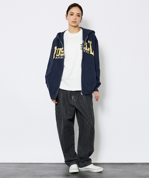 Russell Athletic(ラッセルアスレティック)の「【RUSSELL ATHLETIC/ラッセル アスレチック】フロントロゴスウェットジップフーディー/ユニセックス(パーカー・メンズ・ネイビー/グレー/ブラウン・M/L/XL)」の21枚目の写真