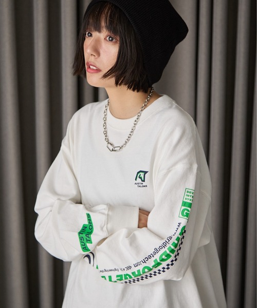 PBLIM(ページボーイリム)の「《UNISEX》カンパニーロゴロンT(Tシャツ/カットソー・レディース・ブルー/オフホワイト/ブラック・LARGE/MEDIUM)」の2枚目の写真