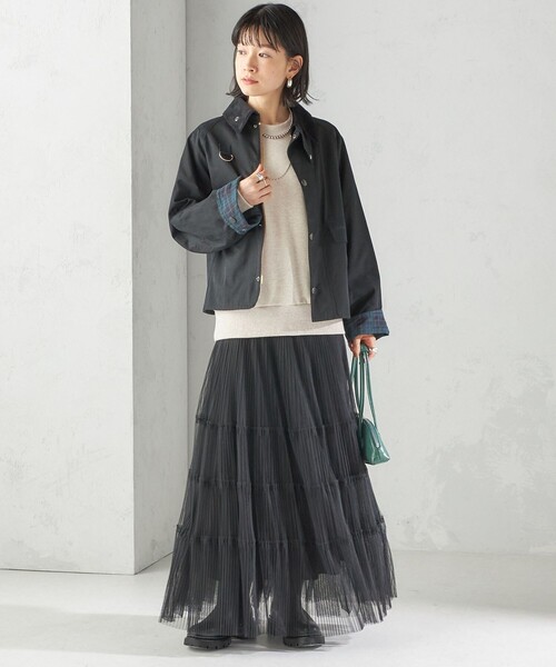 Barbour（バブアー）の「【SHIPS別注】Barbour:SPEY ジャケット（その他アウター・レディース・オリーブ/ブラック・MEDIUM/SMALL）」の3枚目の写真