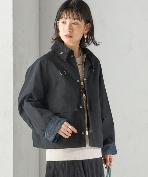 Barbour（バブアー）の「【SHIPS別注】Barbour:SPEY ジャケット（その他アウター・レディース・オリーブ/ブラック・MEDIUM/SMALL）」の7枚目の写真
