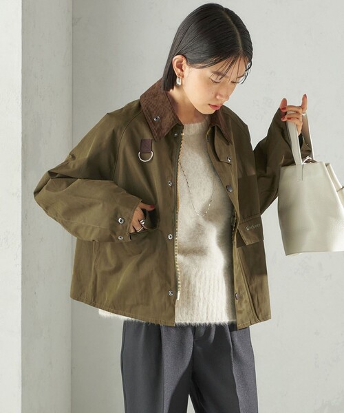 Barbour（バブアー）の「【SHIPS別注】Barbour:SPEY ジャケット（その他アウター・レディース・オリーブ/ブラック・MEDIUM/SMALL）」の17枚目の写真