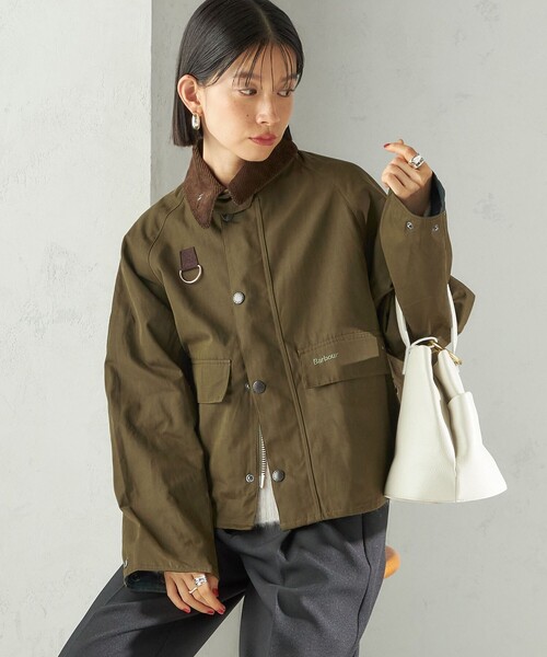 Barbour（バブアー）の「【SHIPS別注】Barbour:SPEY ジャケット（その他アウター・レディース・オリーブ/ブラック・MEDIUM/SMALL）」の19枚目の写真
