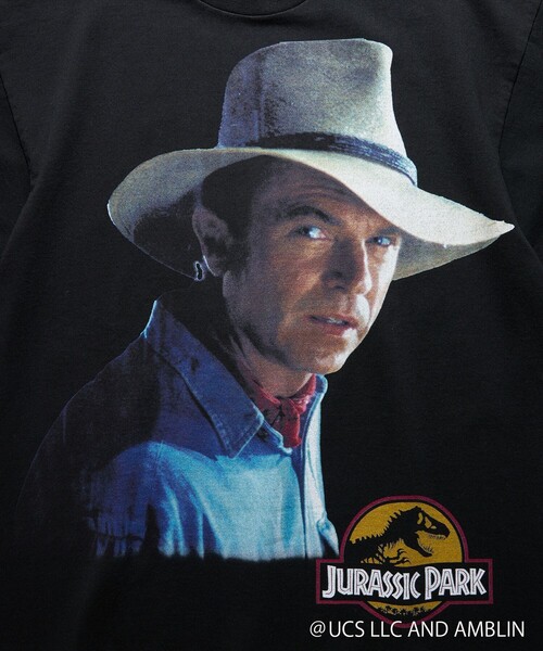 FREAK'S STORE(フリークスストア)の「FREAK'S MOVIE/フリークスムービー JURASSIC PARK GRANT(Tシャツ/カットソー・メンズ・ブラック・MEDIUM/LARGE/X-LARGE)」の8枚目の写真