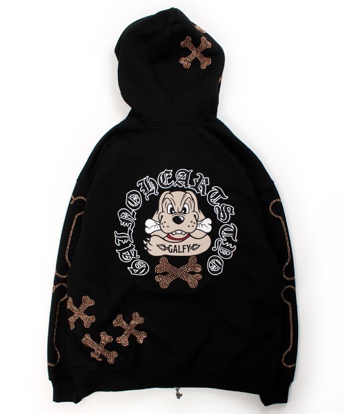 A'GEM/9 × .kom 『GALFY/ガルフィー』 ピカピカ骨骨 パーカー