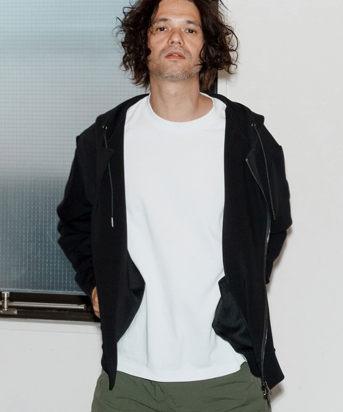 No Rain No Rainbow(ノーレインノーレインボー)の「mpa3922-cardboard rider-style hoody パーカー(NR25W-11)(パーカー・メンズ・ライトグレー/ブラック/チャコール・S/M/L/XL)」の8枚目の写真