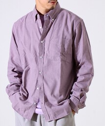 GLOSTER | ＜つぶし衿＞U.S.COTTON混 ボタンダウンネルシャツ(シャツ/ブラウス)