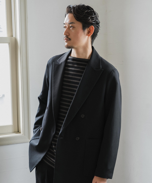 VISTO ギャバ ダブル ジャケット【セットアップ着用可】（テーラード