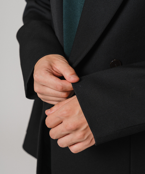 EDIFICE（エディフィス）の「VISTO ギャバ ダブル ジャケット【セットアップ着用可】（テーラードジャケット・メンズ・ブラック/ベージュ・LARGE/MEDIUM/SMALL）」の21枚目の写真