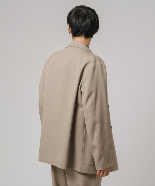 EDIFICE（エディフィス）の「VISTO ギャバ ダブル ジャケット【セットアップ着用可】（テーラードジャケット・メンズ・ブラック/ベージュ・LARGE/MEDIUM/SMALL）」の20枚目の写真