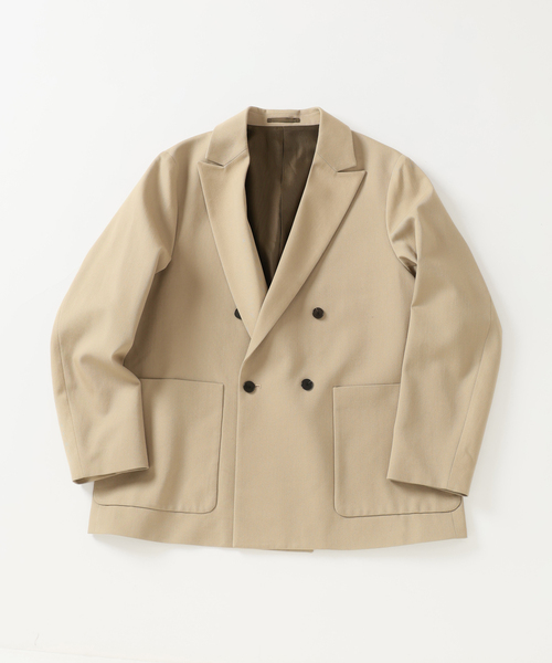 EDIFICE（エディフィス）の「VISTO ギャバ ダブル ジャケット【セットアップ着用可】（テーラードジャケット・メンズ・ブラック/ベージュ・LARGE/MEDIUM/SMALL）」の17枚目の写真
