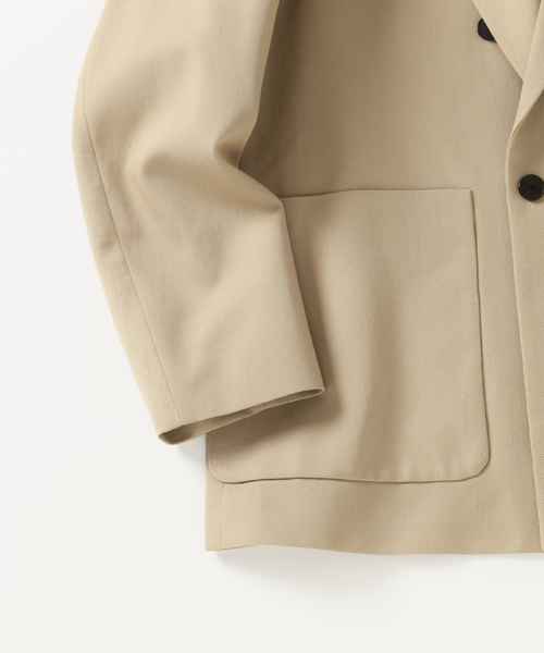 EDIFICE（エディフィス）の「VISTO ギャバ ダブル ジャケット【セットアップ着用可】（テーラードジャケット・メンズ・ブラック/ベージュ・LARGE/MEDIUM/SMALL）」の9枚目の写真