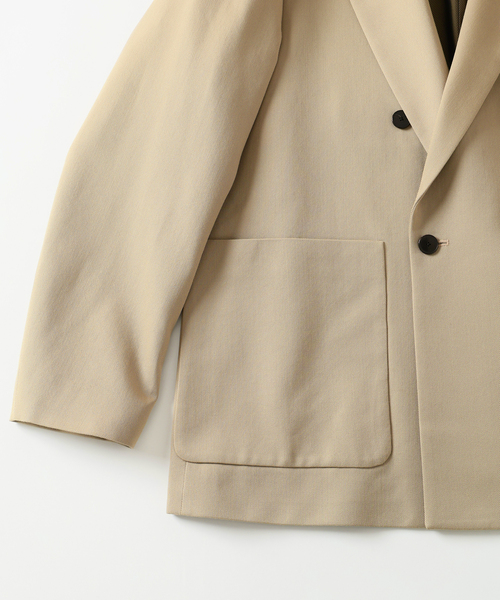 EDIFICE（エディフィス）の「VISTO ギャバ ダブル ジャケット【セットアップ着用可】（テーラードジャケット・メンズ・ブラック/ベージュ・LARGE/MEDIUM/SMALL）」の11枚目の写真