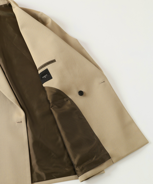 EDIFICE（エディフィス）の「VISTO ギャバ ダブル ジャケット【セットアップ着用可】（テーラードジャケット・メンズ・ブラック/ベージュ・LARGE/MEDIUM/SMALL）」の12枚目の写真