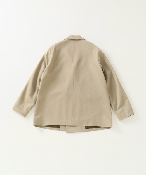 EDIFICE（エディフィス）の「VISTO ギャバ ダブル ジャケット【セットアップ着用可】（テーラードジャケット・メンズ・ブラック/ベージュ・LARGE/MEDIUM/SMALL）」の3枚目の写真