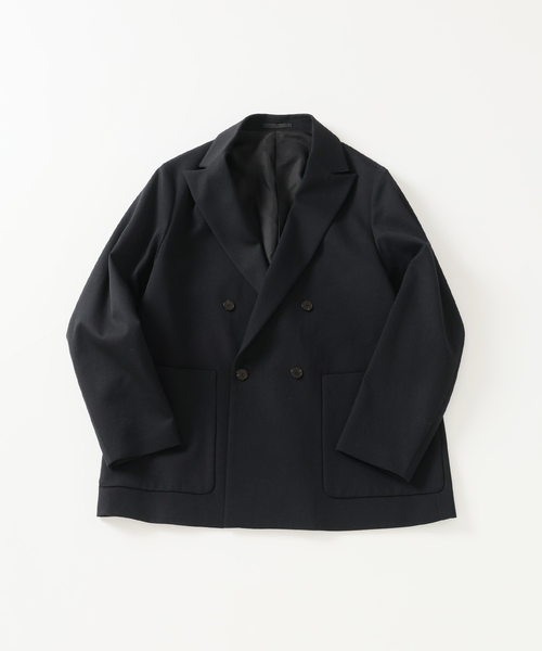 EDIFICE（エディフィス）の「VISTO ギャバ ダブル ジャケット【セットアップ着用可】（テーラードジャケット・メンズ・ブラック/ベージュ・LARGE/MEDIUM/SMALL）」の4枚目の写真