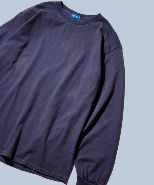 TOWNCRAFT(タウンクラフト)の「TOWNCRAFT / タウンクラフト 90S PIGMENT LS TEE ピグメントダイ 無地 長袖Tシャツ(Tシャツ/カットソー・メンズ・グレー/ターコイズブルー/ネイビー/パープル/ライトグリーン/ピンク/ブラック/ブルーグレー/ライトブルー/オリーブ・MEDIUM/LARGE/X-LARGE/XX-LARGE)」の7枚目の写真