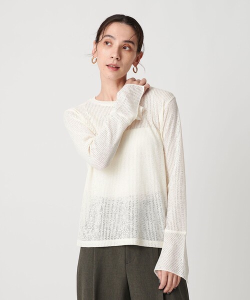 UNITED ARROWS ユナイテッドアローズ コンビ レース 長袖トップス UNITED ARROWS（ユナイテッドアローズ）の「レース コンビ