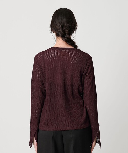 BEAUTY&YOUTH UNITED ARROWS(ビューティーアンドユースユナイテッドアローズ)の「レースカフス ロングスリーブ カットソー(Tシャツ/カットソー・レディース・ワイン/ブラック/オフホワイト・FREE)」の8枚目の写真