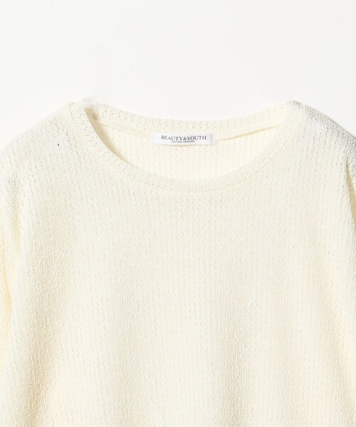 BEAUTY&YOUTH UNITED ARROWS(ビューティーアンドユースユナイテッドアローズ)の「レースカフス ロングスリーブ カットソー(Tシャツ/カットソー・レディース・ワイン/ブラック/オフホワイト・FREE)」の14枚目の写真