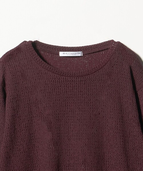 BEAUTY&YOUTH UNITED ARROWS(ビューティーアンドユースユナイテッドアローズ)の「レースカフス ロングスリーブ カットソー(Tシャツ/カットソー・レディース・ワイン/ブラック/オフホワイト・FREE)」の22枚目の写真