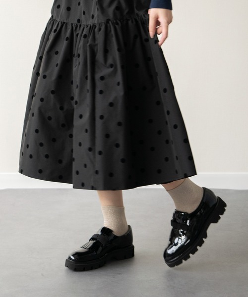 inter-chaussures（インターショシュール）の「【INTER-CHAUSSURES】リボンキルトタンクソールシューズ(I51629)（ドレスシューズ・レディース・ブラック系その他/ブラック・37/35/36/38/39）」の9枚目の写真