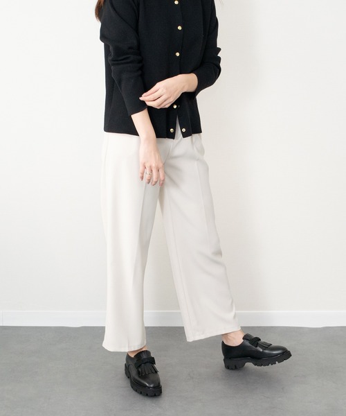 inter-chaussures（インターショシュール）の「【INTER-CHAUSSURES】リボンキルトタンクソールシューズ(I51629)（ドレスシューズ・レディース・ブラック系その他/ブラック・37/35/36/38/39）」の8枚目の写真